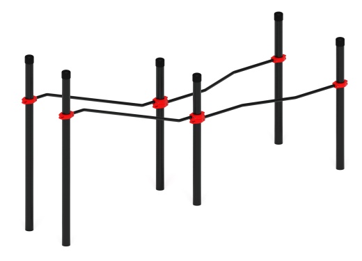 Воркаут ЛОВ 108 красный ВТ 102.20-01