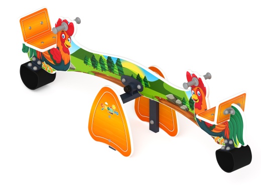 Качалка балансир со спинкой Петушки - ИО 21.Д.01.01 - Космопорт