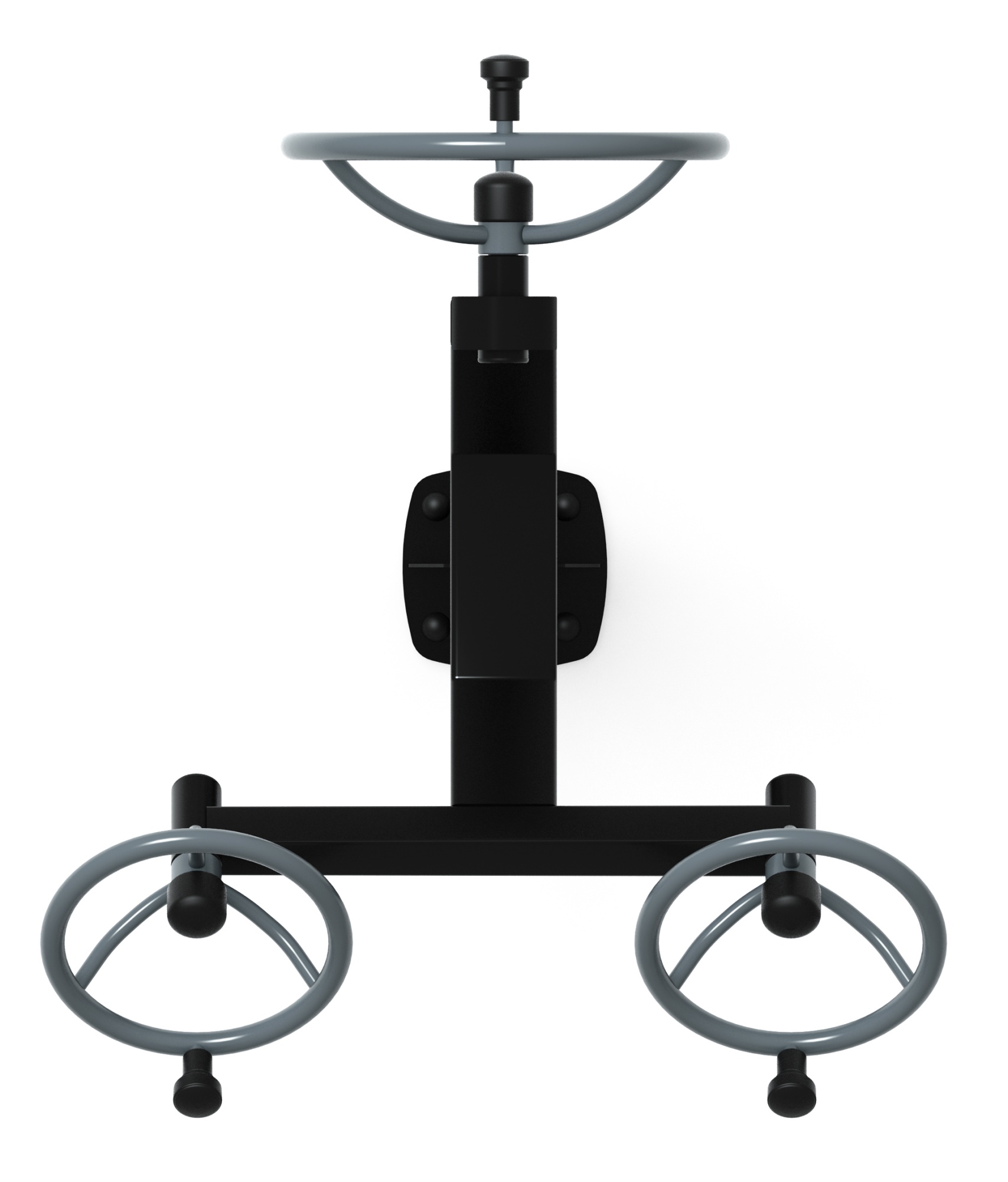 Рули (положение сидя) серый - Уличный тренажер - СТ 104-13