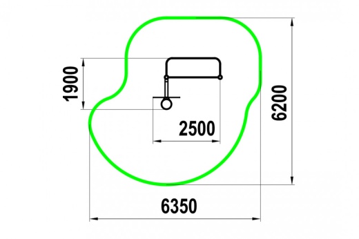 Ворота для игры в мяч и баскетбольная стойка W-06-010