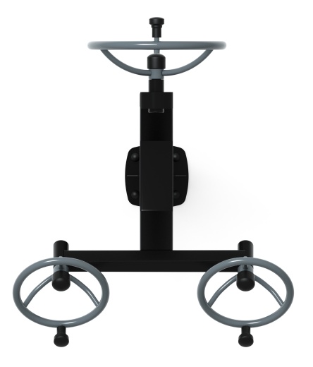 Рули (положение сидя) серый - Уличный тренажер - СТ 104-13