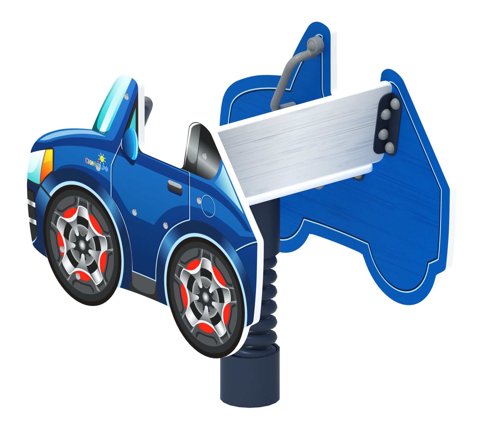 Кабриолет - Качалка на пружине машинка мини - ИО 22.03.04-И1