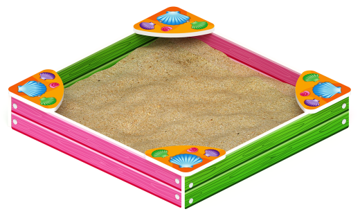 Песочница средняя Лукоморье (Ракушки) - ИО 5.25.01-01