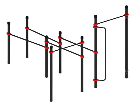 Воркаут ЛОВ 89 красный ВТ 101.16-01