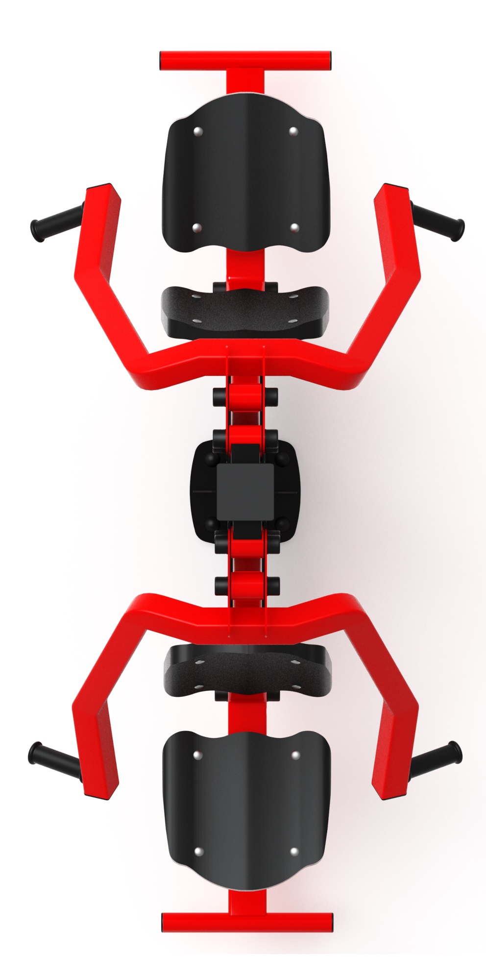 Жим от груди двойной (красный) - Уличный тренажер двойной - СТ 030-11