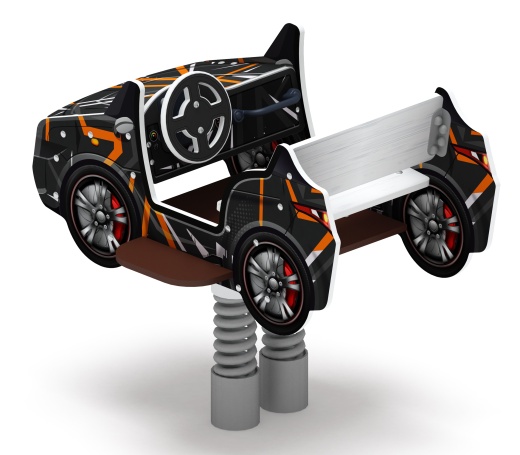 Кабриолет - Качалка на пружине двухместная машинка - ИО 23.03.02-05