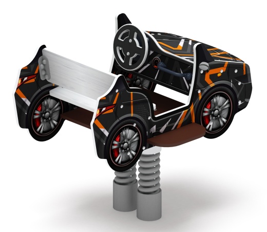 Кабриолет - Качалка на пружине двухместная машинка - ИО 23.03.02-05