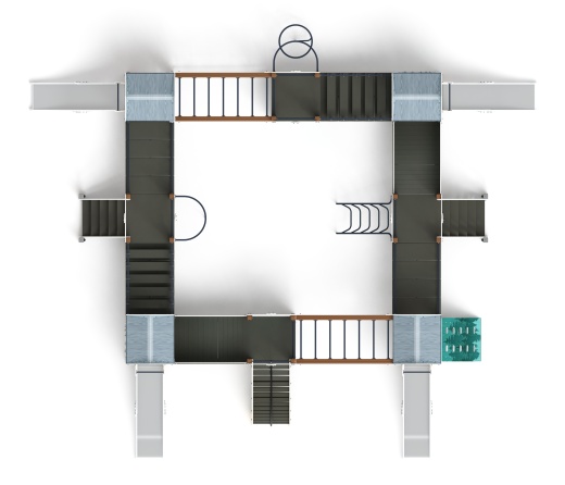 Остров детства (Тайга) - ДИК 2.01.8.01-03 - Игровой комплекс H=1200