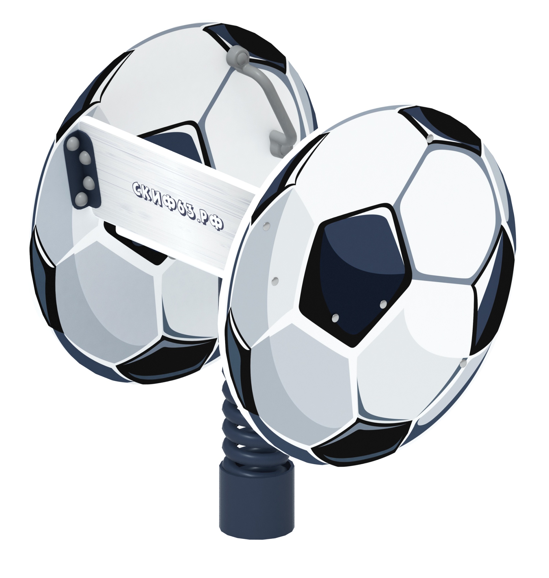 Футбольный мяч - Качалка на пружине - ИО 22.01.04-01.И1