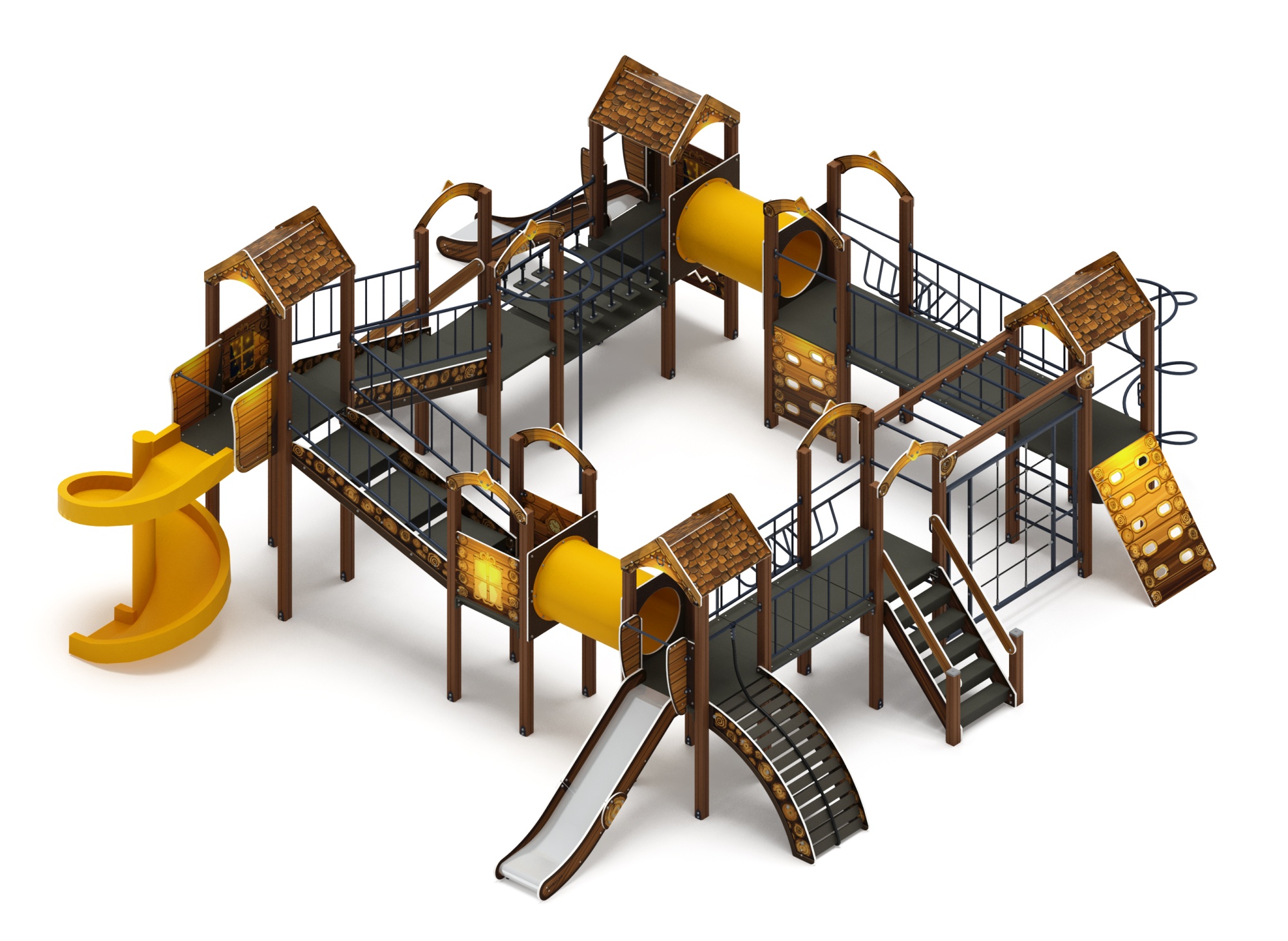 Остров детства (ЭКО) - ДИК 2.01.8.02-22 - Игровой комплекс H=1200 H=2000