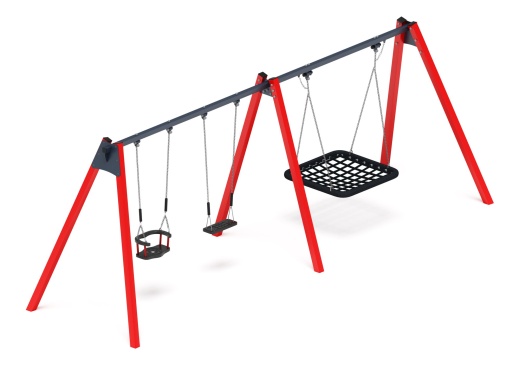 Качели М3 (красный) ИО 13.М.06.03.01.01-01