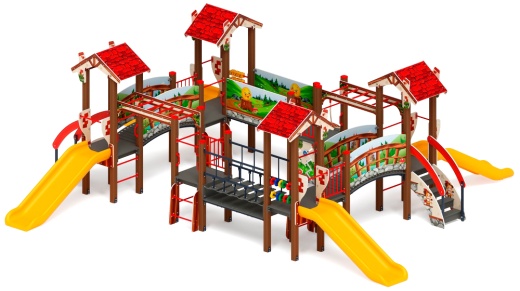 В гостях у сказки горка пластиковая Н 900 ДИК 1.05.01-28