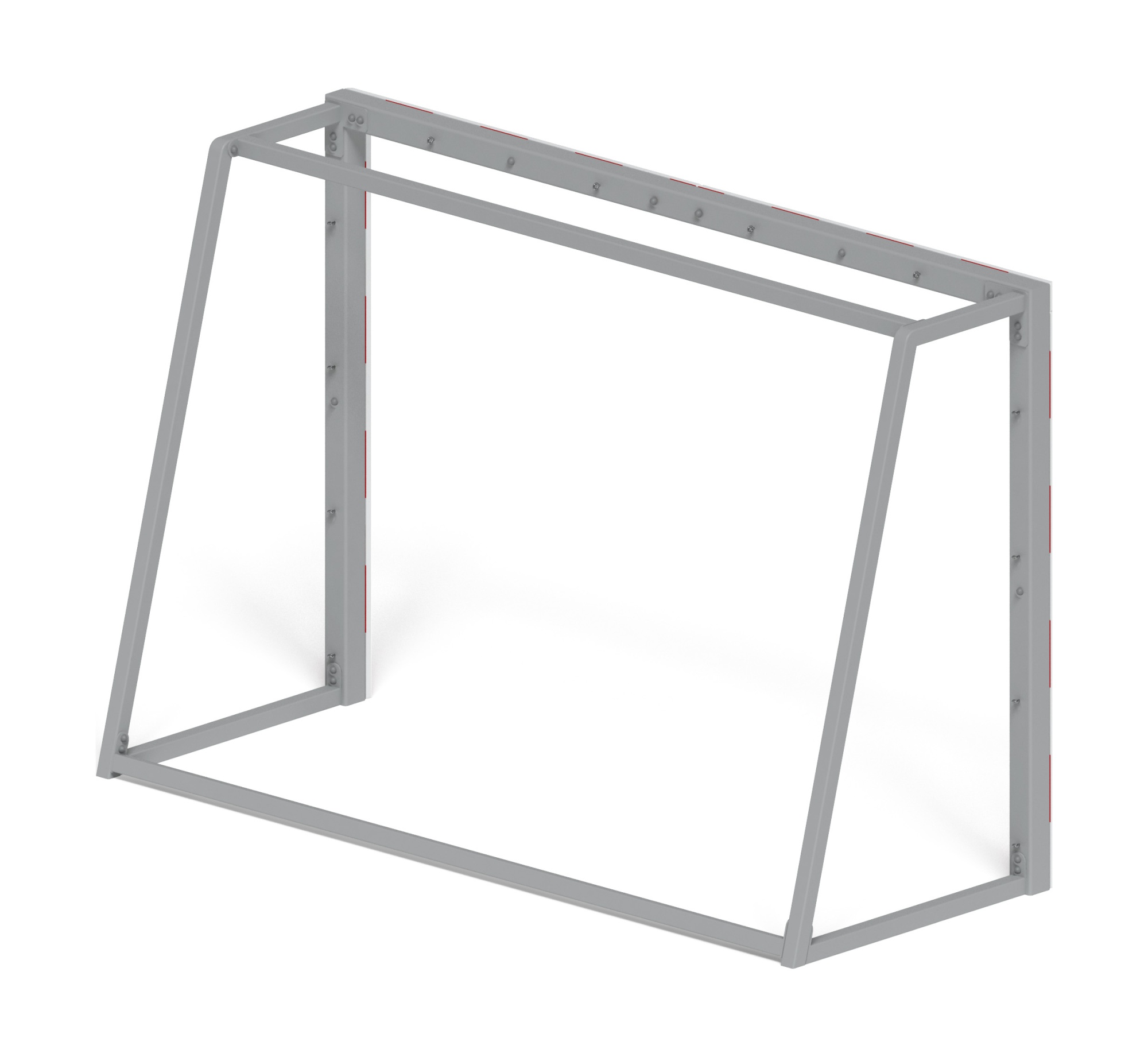 Ворота мини футбольные (красные) (с креплением сетки) - СО 2.60.04-02