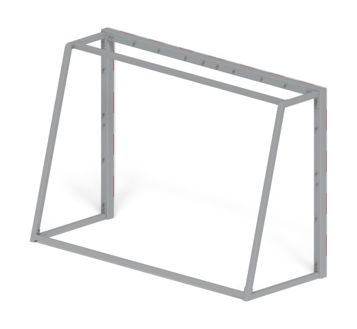 Ворота мини футбольные (красные) (с креплением сетки) - СО 2.60.04-02