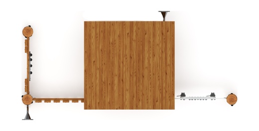 Домик (лиственница темный) МФ 10.24.01-Л.И1.01