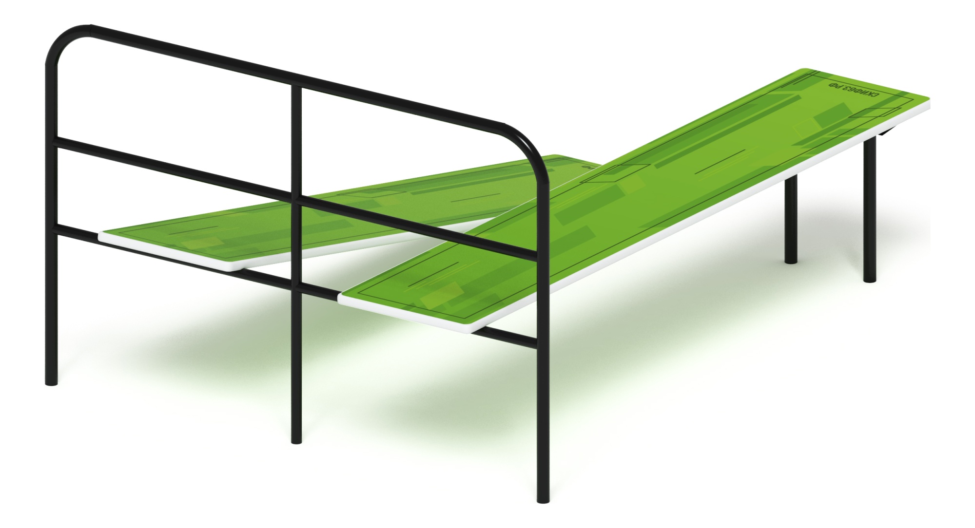 Скамья для пресса двойная (зеленый) - СО 2.40.04-02