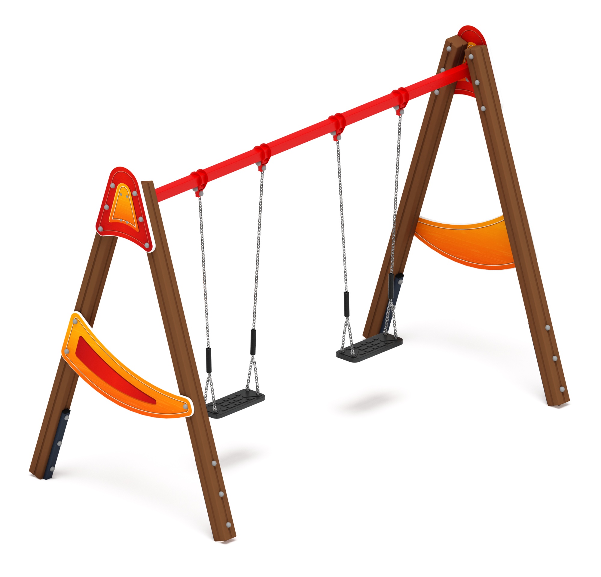 Качели двойные Д2 - ИО 12.Д.03.03.01-П - (Счастливое детство)