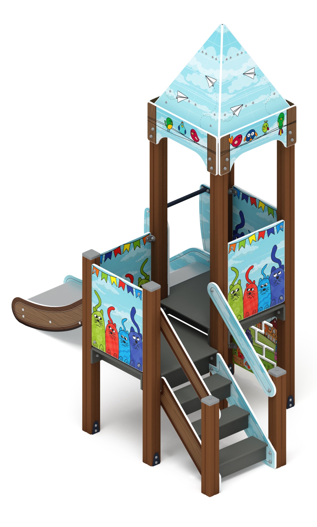 Королевство (Коты) - ДИК 1.15.01-21 - Игровой комплекс H=900