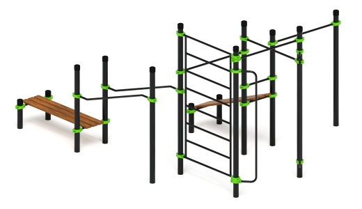 Воркаут ЛОВ 89 зеленый ВТ 101.18-02