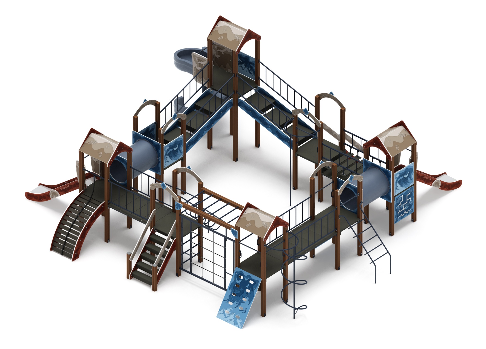 Остров детства (Алтай) - ДИК 2.01.8.02-24 - Игровой комплекс H=1200 H=2000