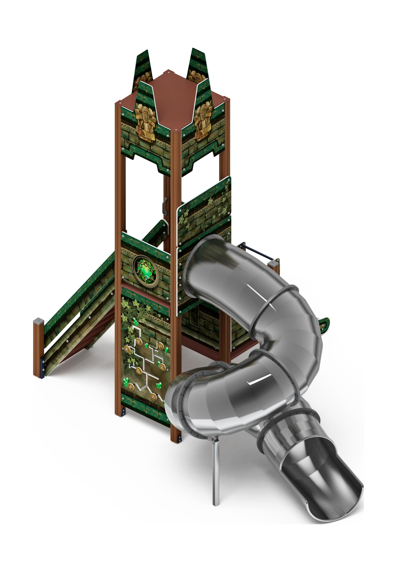 Буровая (Изумруд) труба винтовая Н 2000, горка 750, Н 2000, ДИК 2.28.02-02