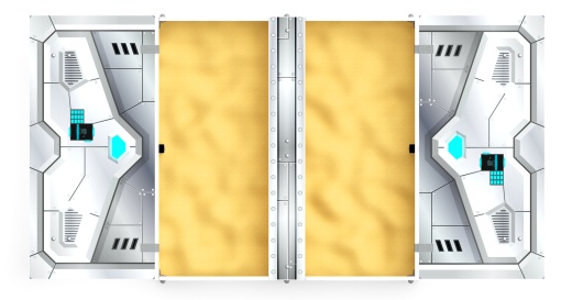 Песочница с крышкой средняя (Техно) - ИО 5.01.11-10