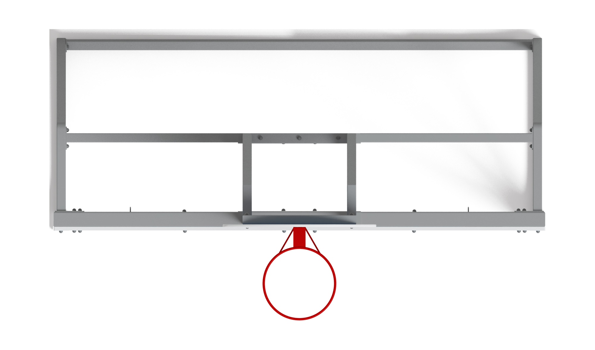 Ворота мини футбольные с баскетбольным щитом (синие) (с креплением сетки) - СО 2.60.05-03