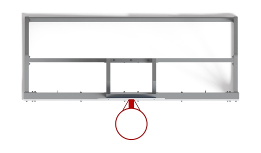 Ворота мини футбольные с баскетбольным щитом (синие) (с креплением сетки) - СО 2.60.05-03