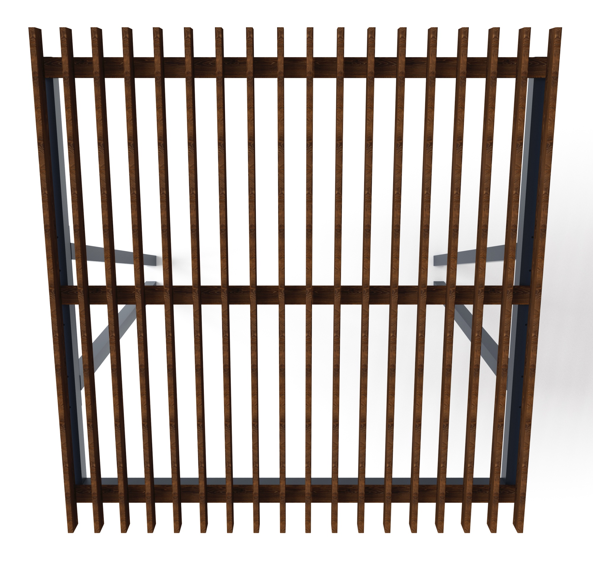 Пергола тент (наклоная) - МФ 77.03.01-01 /без поликарбоната/