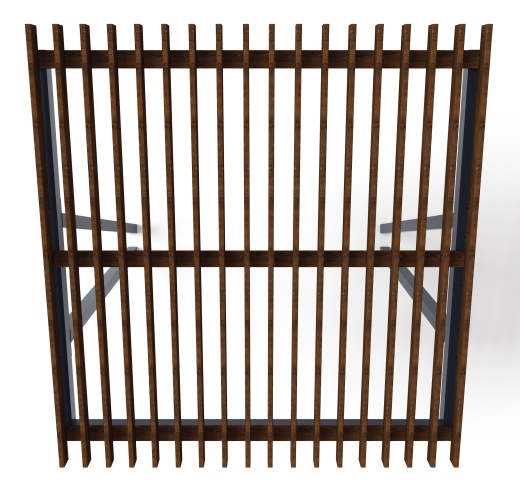 Пергола тент (наклоная) - МФ 77.03.01-01 /без поликарбоната/