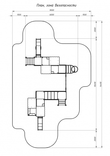 Теремок - ДИК 2.07.03-01 - Игровой комплекс H=750 H=1200