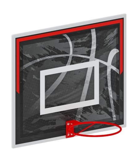 Щит баскетбольный (Черно-белый) - СО 2.70.01-02