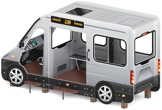 Автобус (серый) - Беседка - МФ 10.03.13-02