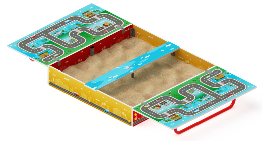 Песочница с крышкой средняя (Игра) - ИО 5.01.11-02