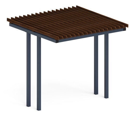 Пергола тент (прямая) - МФ 77.04.01-01 /без поликарбоната/