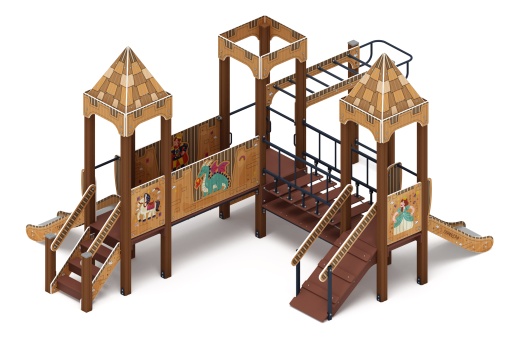 Королевство (Картонное) - ДИК 1.15.08-22 - Игровой комплекс H=750