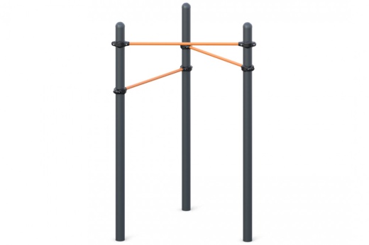 Три разноуровневых турника W-02-005