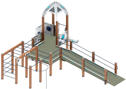 Забота Космопорт (серый) горка Н 750 ДОВ 20.14.02-02