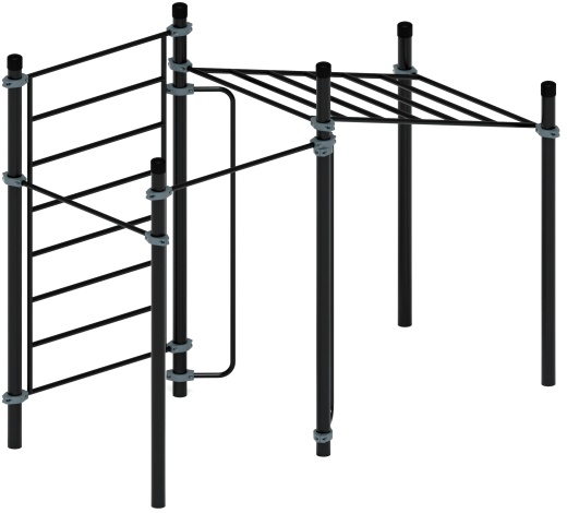 Воркаут ЛОВ 108 серый ВТ 102.12-03