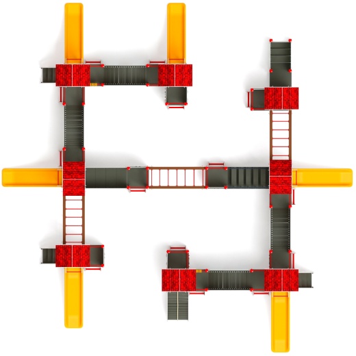 В гостях у сказки горка пластиковая Н 900 ДИК 1.05.01-31