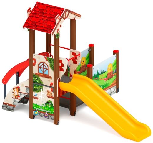 В гостях у сказки горка пластиковая Н 900 ДИК 1.05.01-25