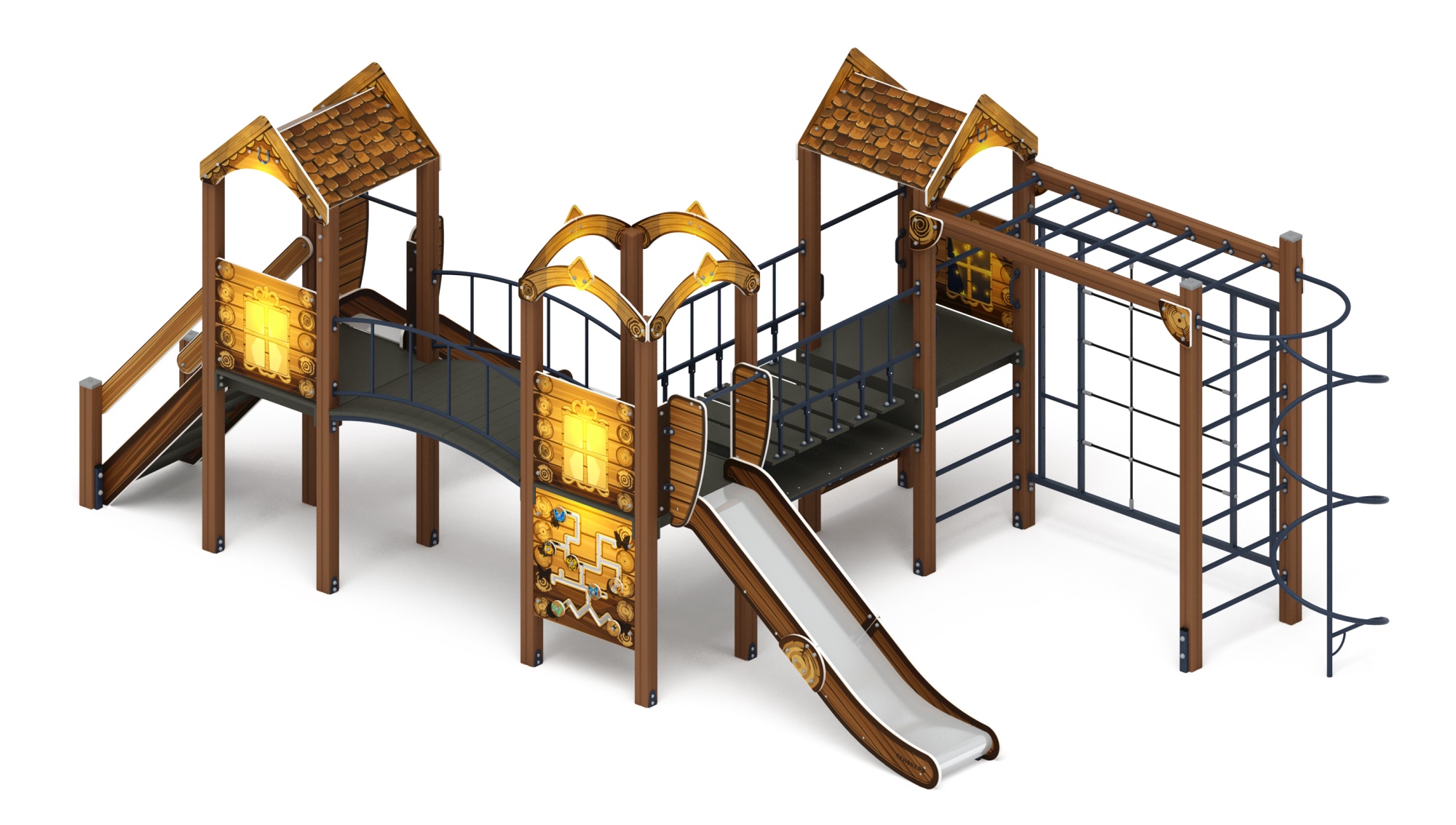 Городок (ЭКО) - ДИК 2.01.3.02-02 - Игровой комплекс H=1200