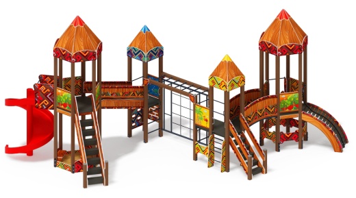 Карандаши (Винтовой скат) - ДИК 2.26.06-01.С - Игровой комплекс Н=1200, Н=2000