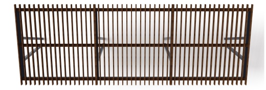 Пергола тент (наклоная) - МФ 77.03.03-01 /без поликарбоната/