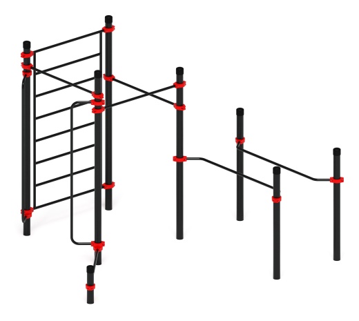 Воркаут ЛОВ 89 красный ВТ 101.15-01