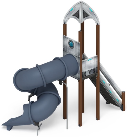 Горка тоннельная - ИО 45.14.01-01 - Космопорт (Серый) H=2000