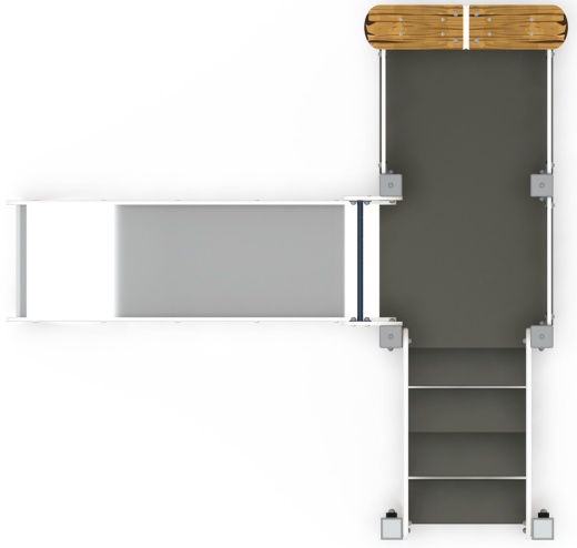 Горка с домиком - ИО 41.01.05-02 - (ЭКО) H=900
