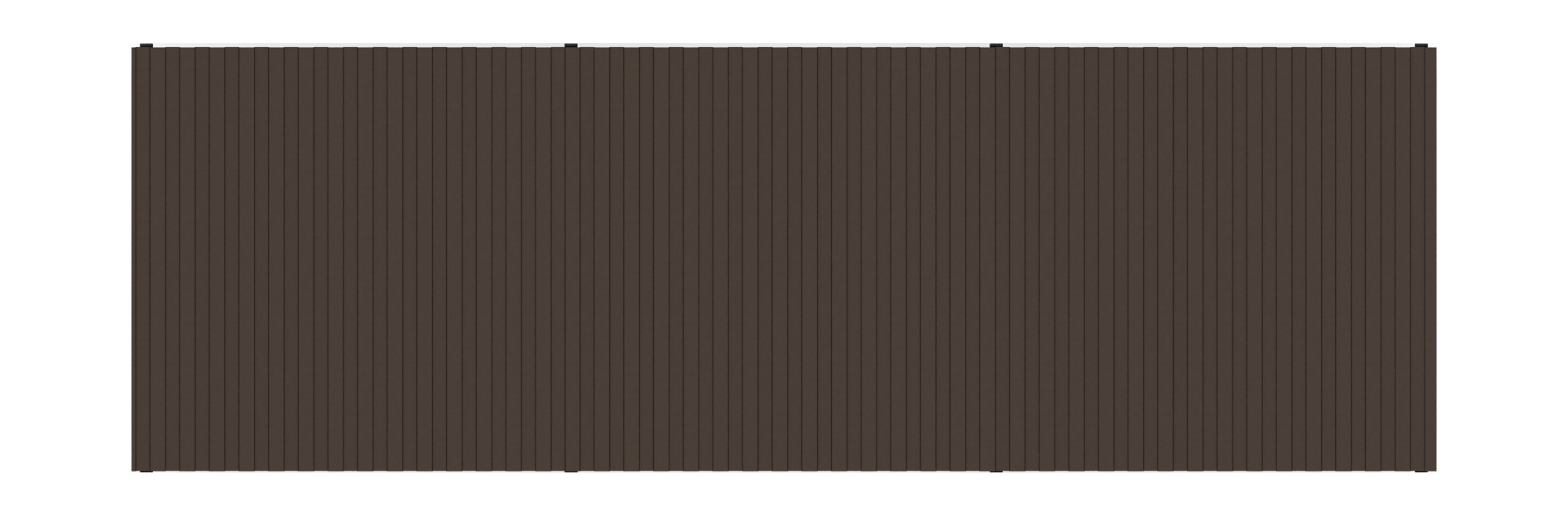 Навес контейнерной площадки для мусора (3 секции) МФ 55.02.03.3-02