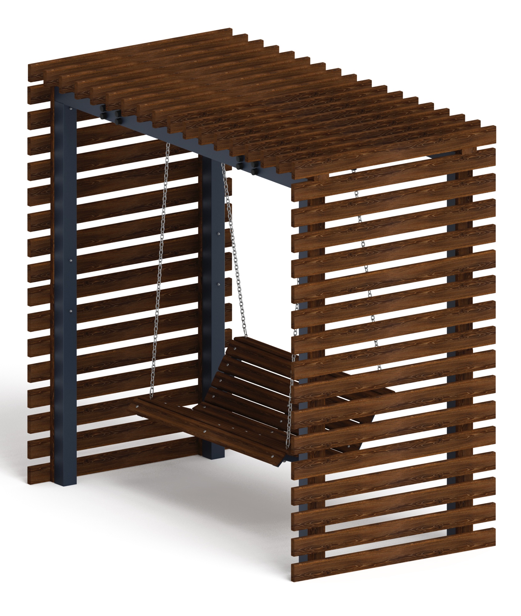 Пергола с качелями - МФ 78.01.02-01 /без поликарбоната/