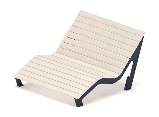 Шезлонг парковый - МФ 42.03.01-21 (Светлый дуб) Д:1500  (под анкера)